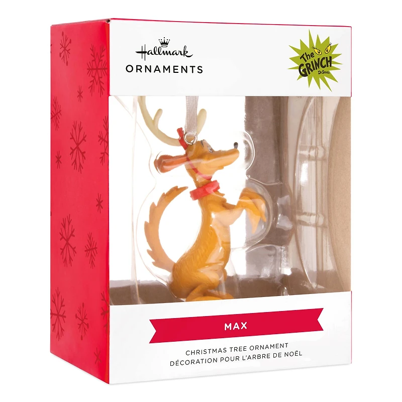 Hallmark Dr. Seuss's How the Grinch Stole Christmas!™ 3.25" Max in Antlers Ornament