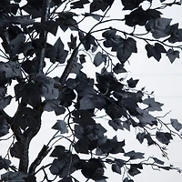 6ft. Artificial Halloween Black Maple Tree