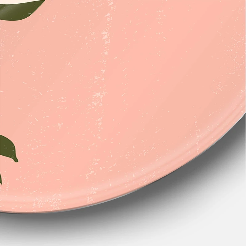 Designart - Abstract Geometrical Sun and Moon With Leaf VI