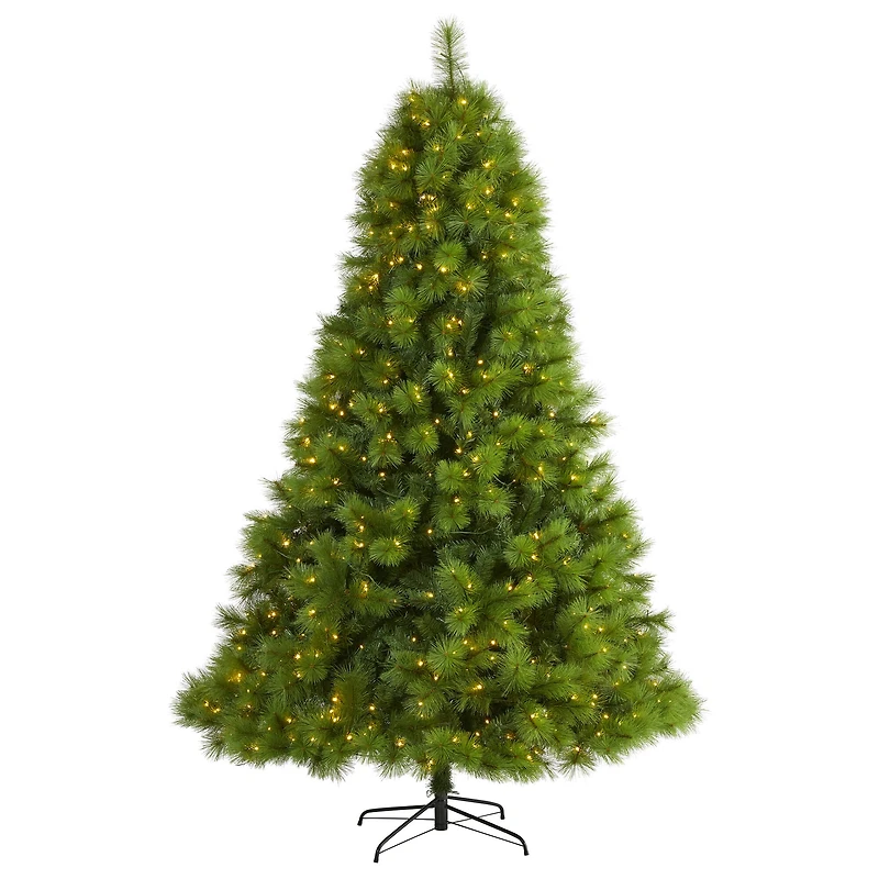 7.5ft. Pre-lit Green Scotch Pine Artificial Christmas Tree with Clear LED Lights