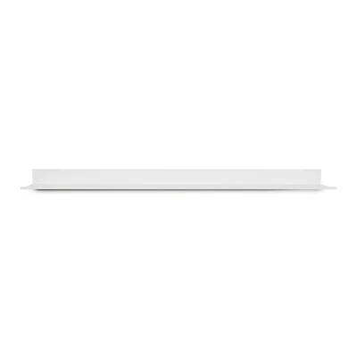 Hangz™ White Reversible No Stud 6" Depth Floating Shelf