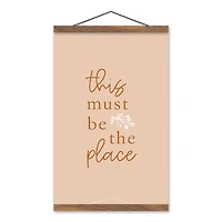 This Must Be The Place 12" x 18" Teak Hanging Canvas