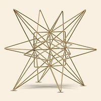6" Gold Metal Star Figurine