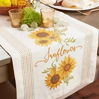 DII® 108" Sunflowers Print Table Runner
