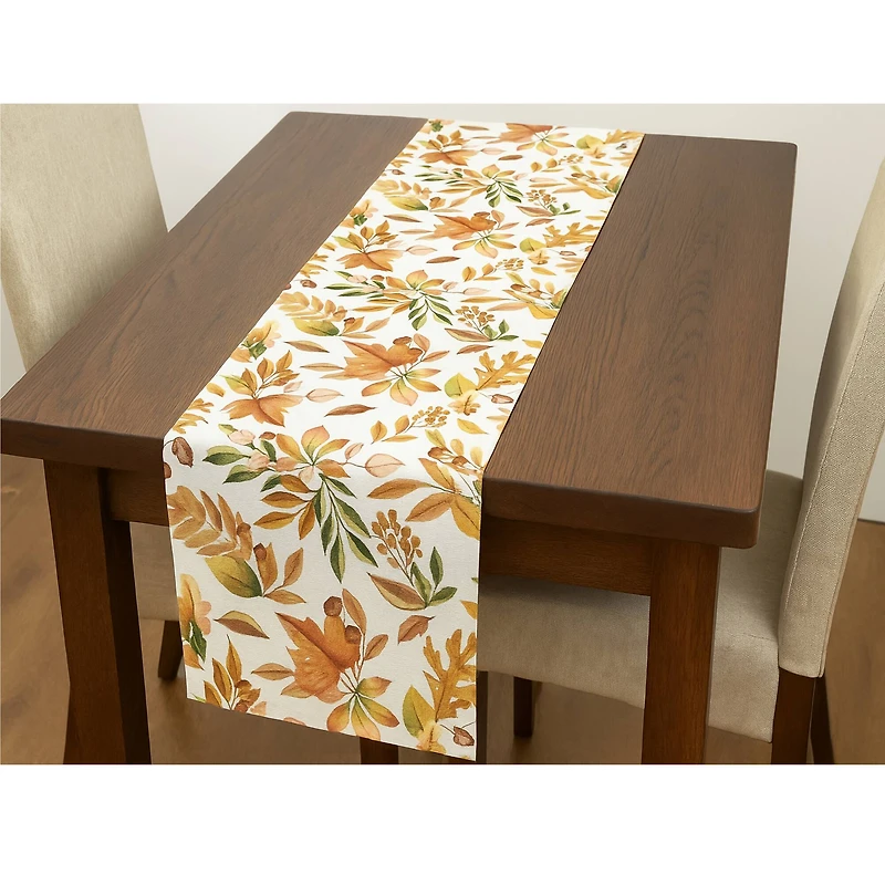 72" Fall Leaves Cotton Table Runner by Ashland®