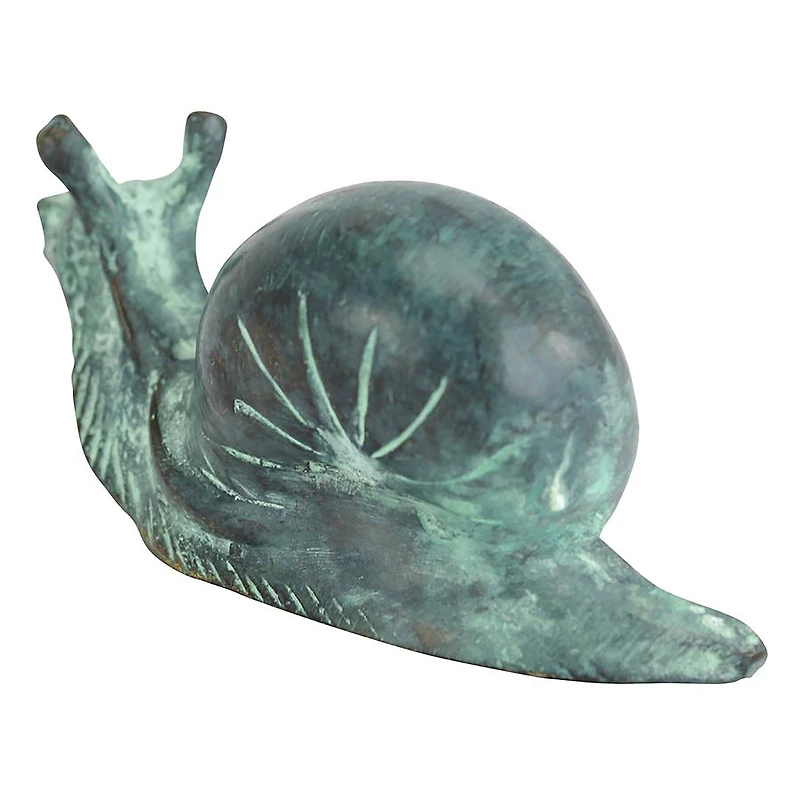 Design Toscano 5" Cast Bronze Land Snail Garden Statue