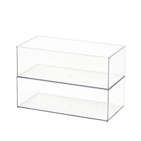 12 Pack: 12" x 6" Clear Stacking Storage Bin by Simply Tidy™
