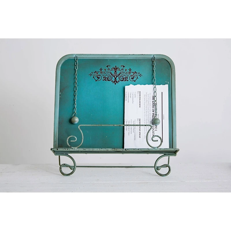 Hello Honey® Blue Metal Cookbook Holder