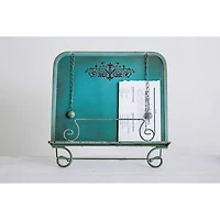 Hello Honey® Blue Metal Cookbook Holder