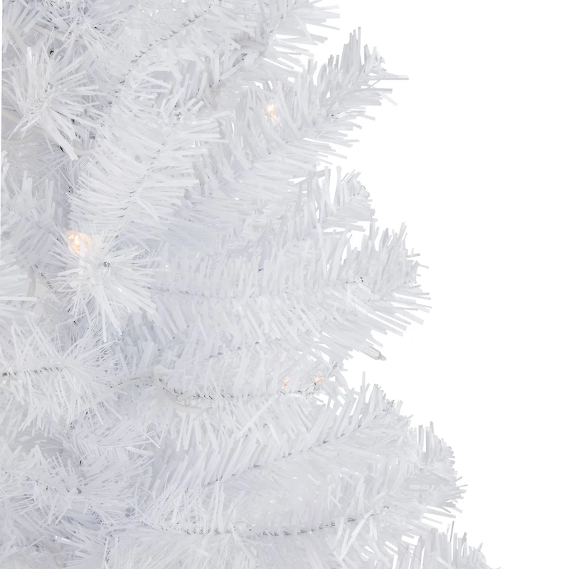 3ft. Pre-Lit Woodbury White Pine Slim Artificial Christmas Tree