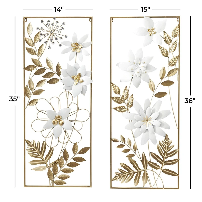 Gold Metal Coastal Wall Décor Set