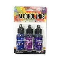 6 Packs: 3 ct. (18 total) Tim Holtz® Indigo & Violet Spectrum Alcohol Inks