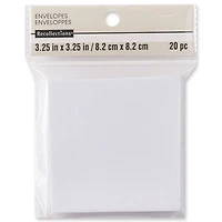 12 Packs: 20 ct. (240 total) White Envelopes by Recollections™, 3.25" x 3.25"