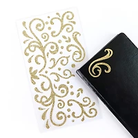 Gold Glitter Swirl Stickers by Recollections™