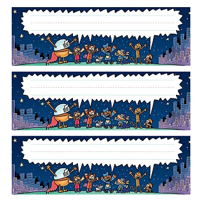 Scholastic® Teaching Resources Dog Man Name Plates, 3 Packs of 36