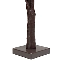 24" Pre-Lit Brown Birch Twig Artificial Tree, Warm White LED Lights