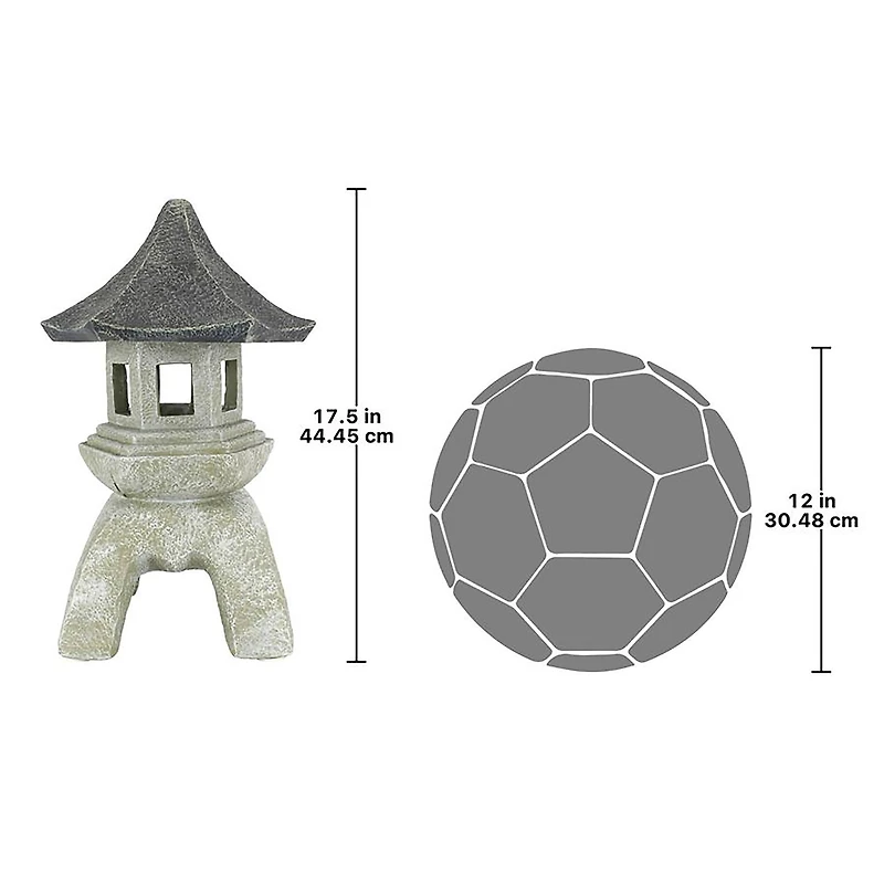 Design Toscano® 17.5" Large Pagoda Lantern Sculpture, 2ct.