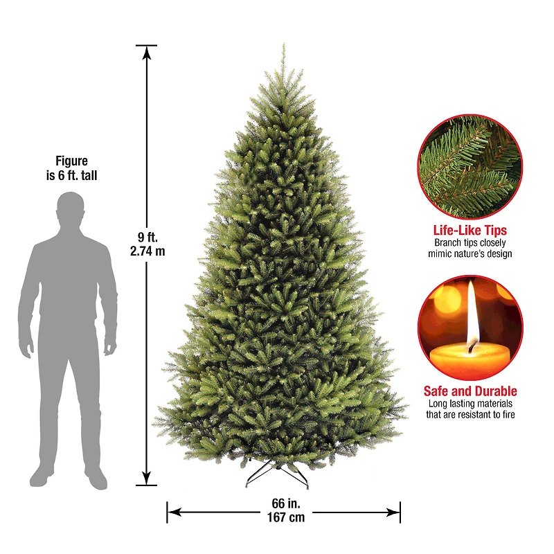 9 ft. Unlit Dunhill® Fir Full Artificial Christmas Tree