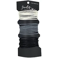 Jewelry Made By Me™ 4yd. White, Gray & Black Leather Cord