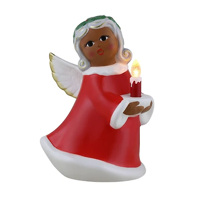9" Nostalgic Ceramic Lit Angel