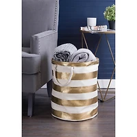 DII® 14" Stripe Woven Paper Storage Bin