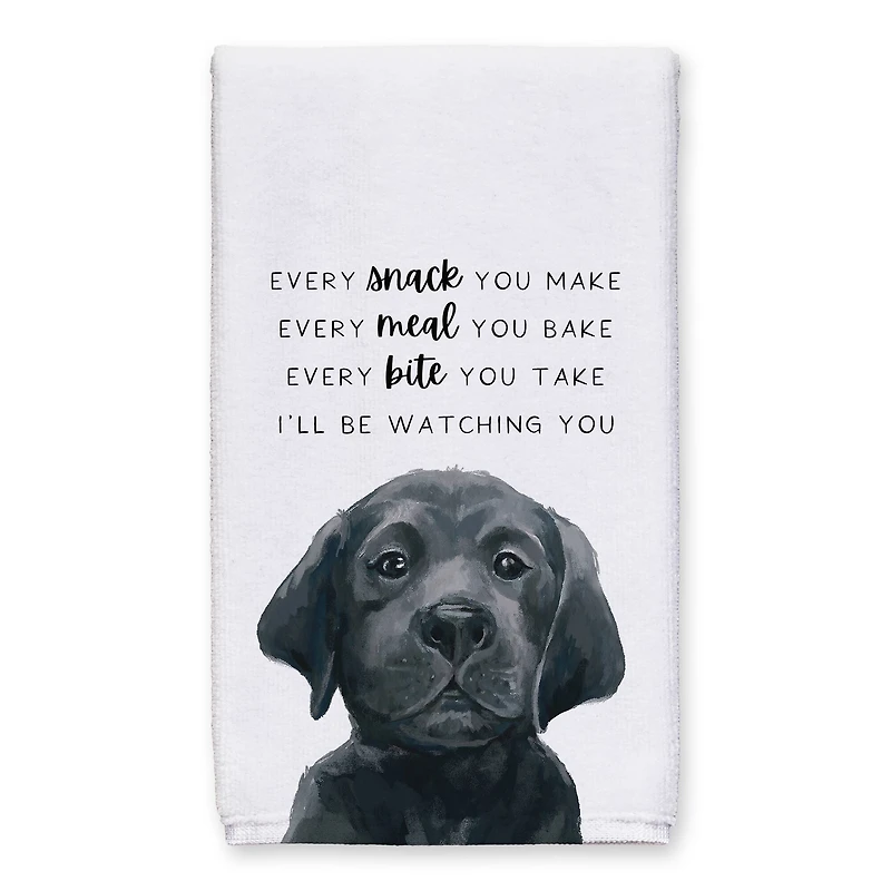 Black Lab Puppy 16" x 25" Towel Set