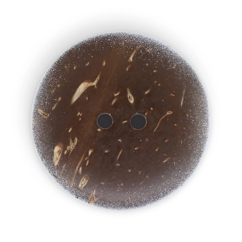 Dritz® 30mm Dark Turquoise Sustainable Coconut Round Heart Button, 3ct.