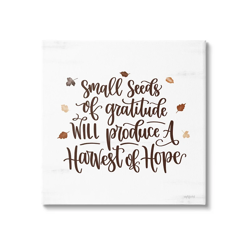 Stupell Industries Harvest of Hope Phrase Canvas Wall Art