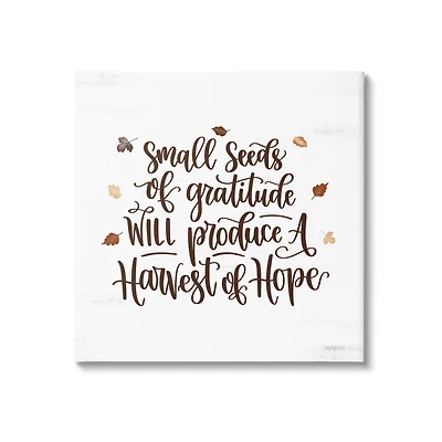 Stupell Industries Harvest of Hope Phrase Canvas Wall Art