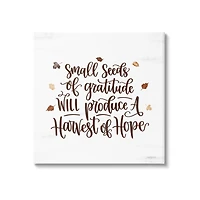Stupell Industries Harvest of Hope Phrase Canvas Wall Art