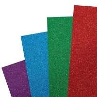6 Pack: Glitter Primary Cardstock Paper Pad by Recollections™, 12" x 12"