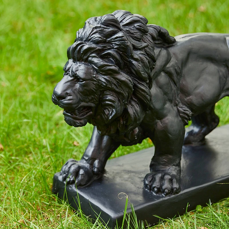 Glitzhome® 24.5" Walking Lion Garden Statue