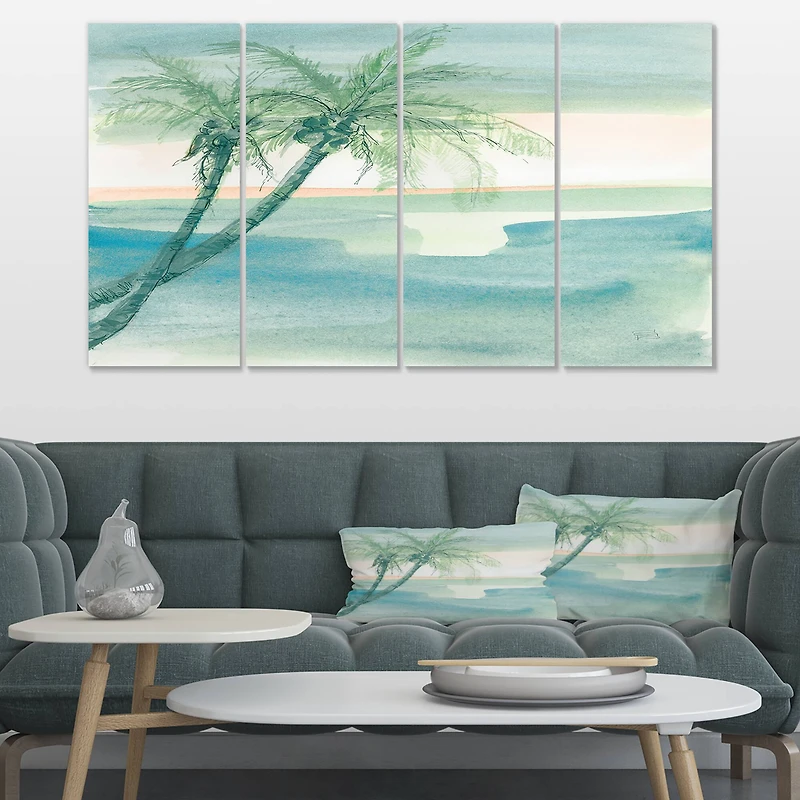 Designart - Peaceful Dusk I Tropical