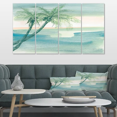 Designart - Peaceful Dusk I Tropical
