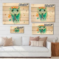 Designart - Portrait A Snake In Flowers