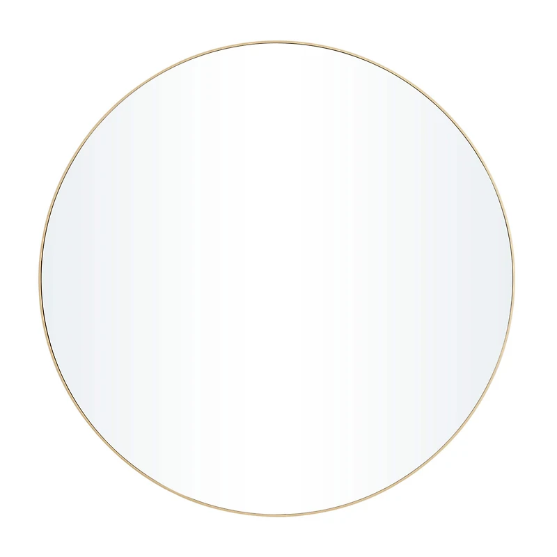 Gold Contemporary Wall Mirror, 42" x 2" x 42"