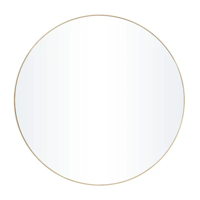 Gold Contemporary Wall Mirror, 42" x 2" x 42"