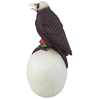 Design Toscano Raven & Roses Day of the Dead Skull Statue