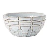 Hello Honey® 4" White Debossed Stoneware Bowl Set, 4ct.