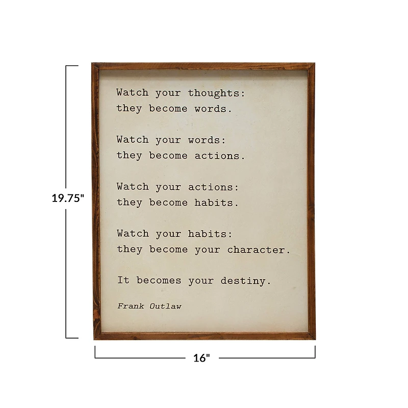 Hello Honey® Framed Destiny Sentimental Phrase Wall Art