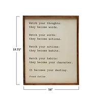 Hello Honey® Framed Destiny Sentimental Phrase Wall Art