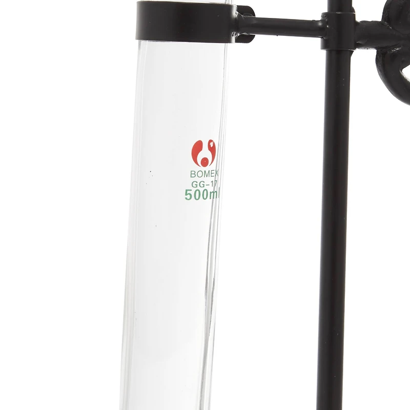 17" Clear Metal Contemporary Vase