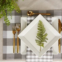 DII® Reversible Gingham & Buffalo Check Placemat Set