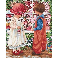 Luca-S Valentines Treasure Counted Cross Stitch Kit Counted Cross Stitch Kit