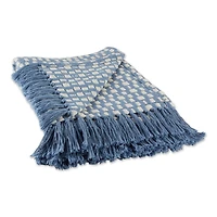 DII® Stonewash Blue Urban Check Throw