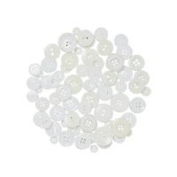 White Buttons Value Pack By Loops & Threads®