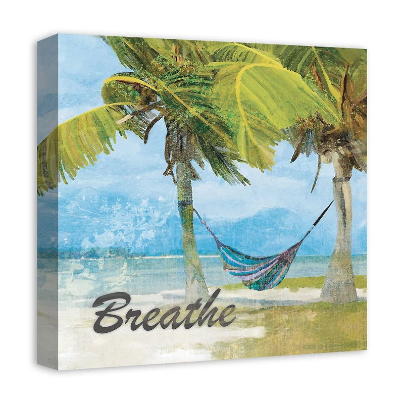 Breathe Hammock 16" x 16" Canvas Wall Art