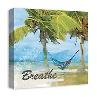 Breathe Hammock 16" x 16" Canvas Wall Art
