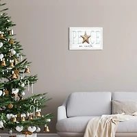 Stupell Industries Peace On Earth Starfish Sign Wall Plaque Art