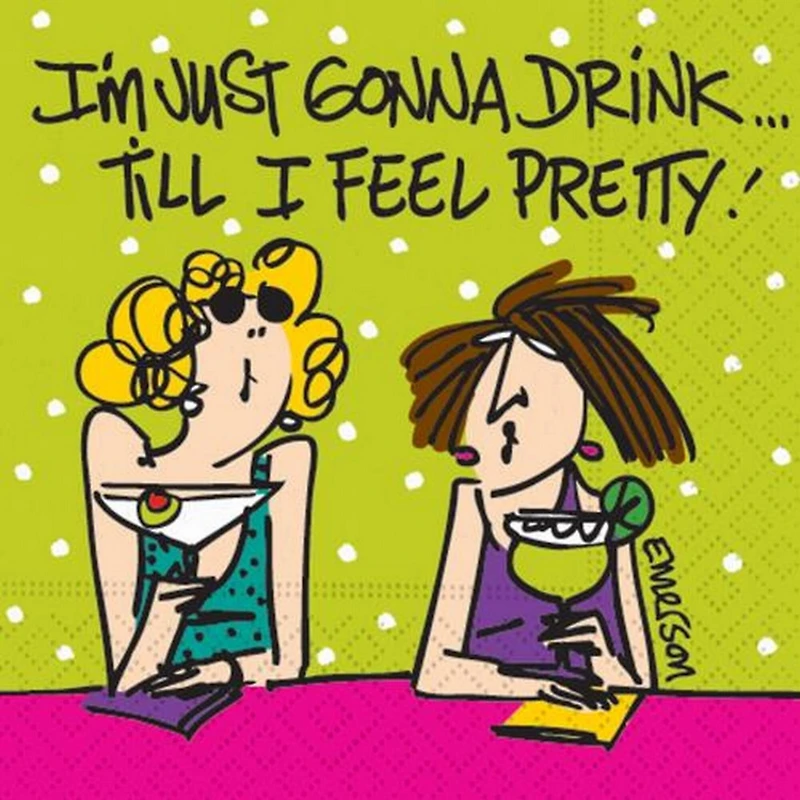 JAM Paper Feel Pretty Cocktail Napkins, 40ct.